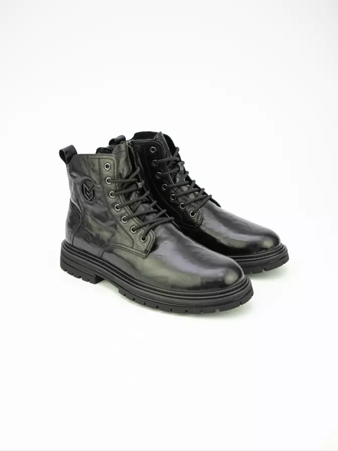 Male boots URBAN TRACE: black, Winter - 01