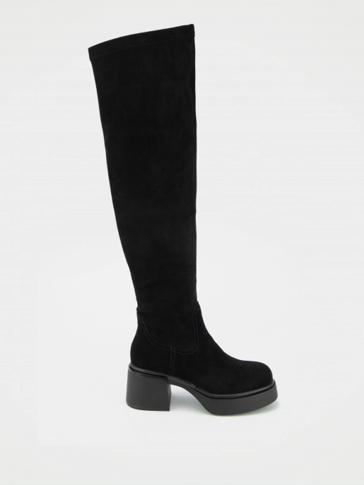 Female over knee boots URBAN TRACE: black, Winter - 00