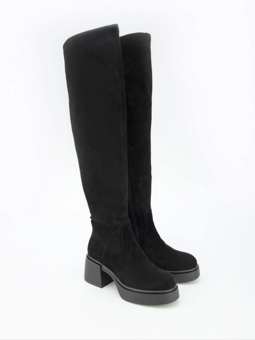 Female over knee boots URBAN TRACE: black, Winter - 01