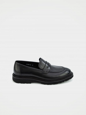 Men's loafers URBAN TRACE:  black, Year - 01