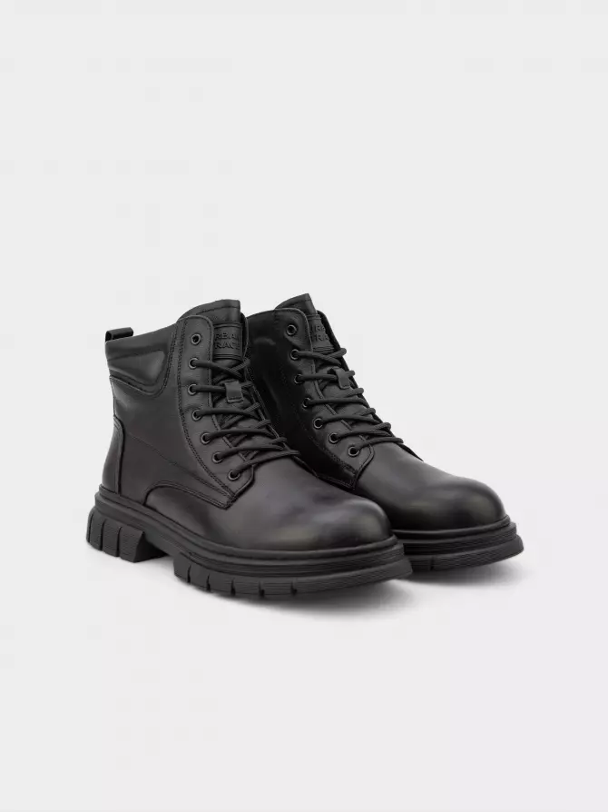 Male boots URBAN TRACE: black, Winter - 01