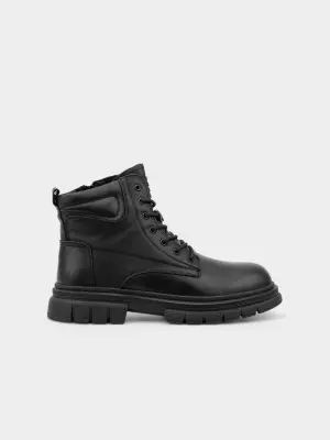 Male boots URBAN TRACE:  black, Winter - 01