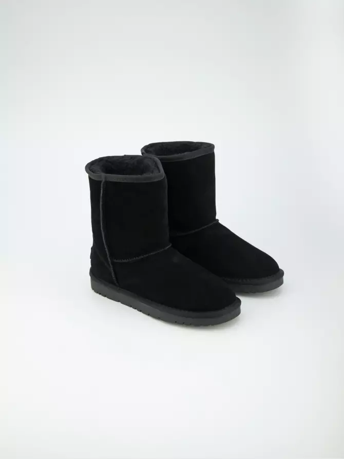 Female boots URBAN TRACE: black, Winter - 01