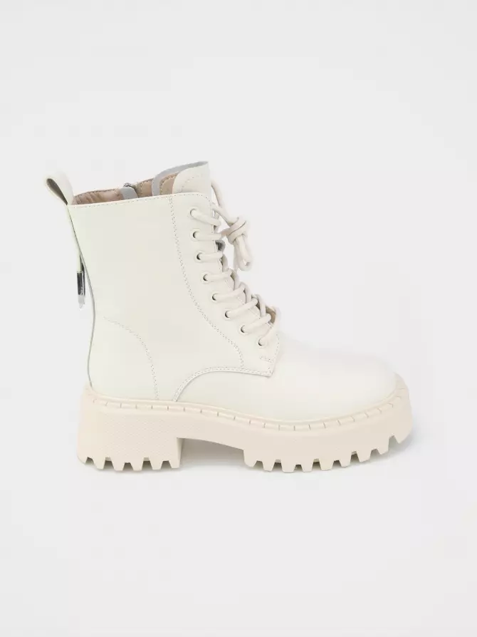 Female boots URBAN TRACE: beige, Winter - 00