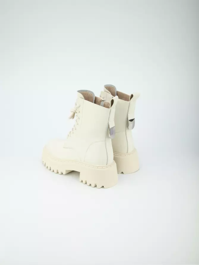 Female boots URBAN TRACE: beige, Winter - 02