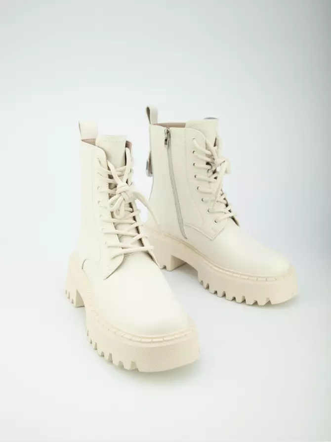 Female boots URBAN TRACE: beige, Winter - 03