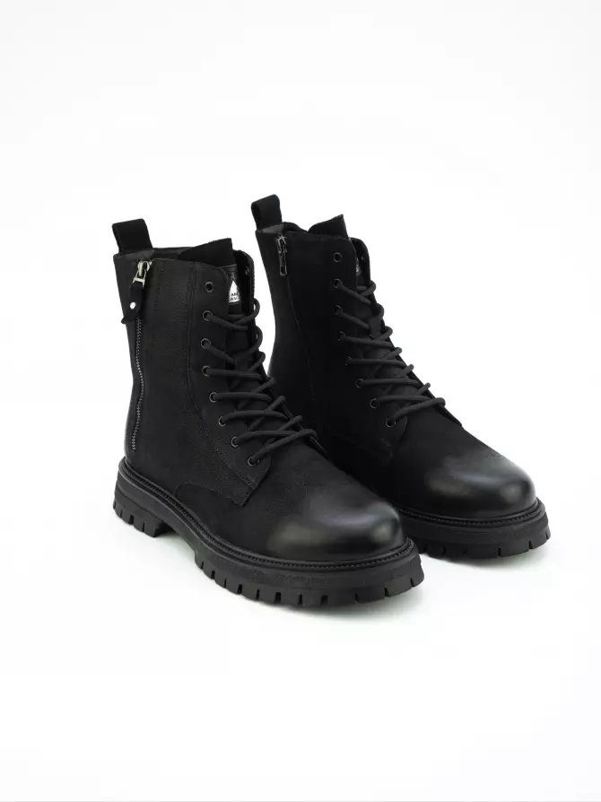 Male boots URBAN TRACE: black, Winter - 01