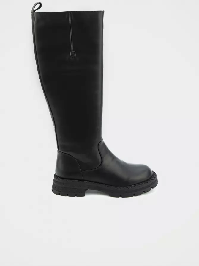 Female high boots URBAN TRACE: black, Demі - 00