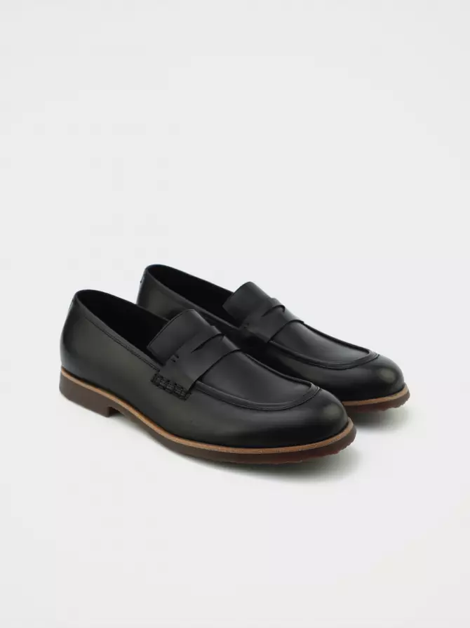 Men's loafers URBAN TRACE: black, Year - 01