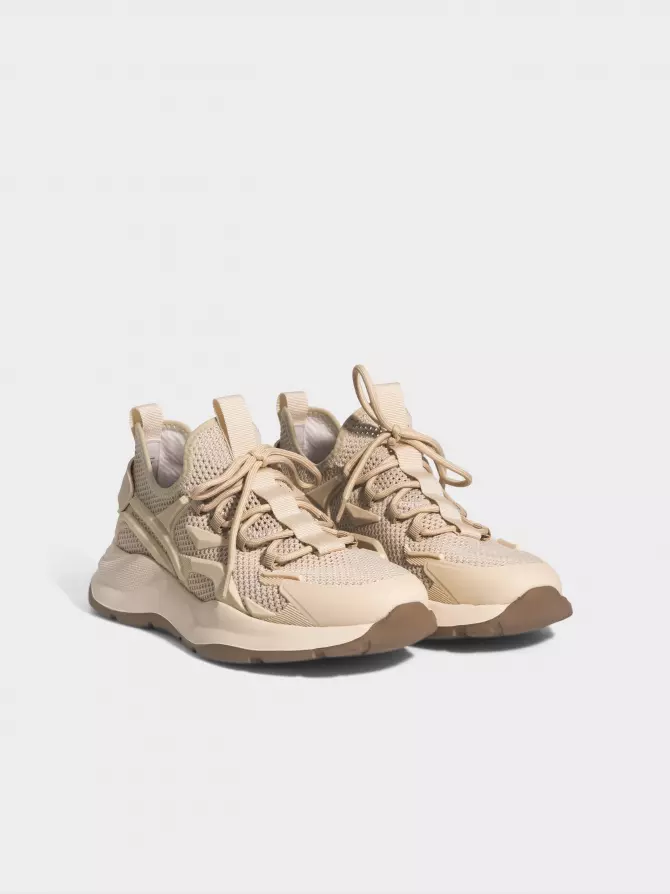 Male sneakers URBAN TRACE: beige, Summer - 01