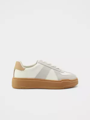 Female sneakers URBAN TRACE:  beige, Summer - 01