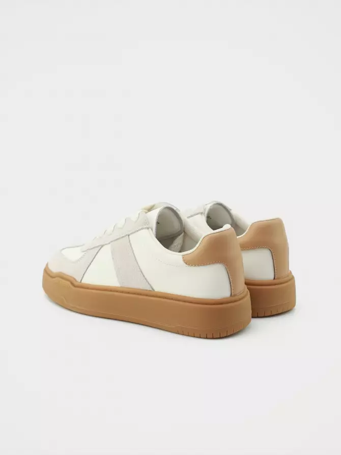 Female sneakers URBAN TRACE: beige, Summer - 03