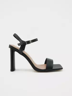 Female heeled sandals URBAN TRACE:  black, Summer - 01