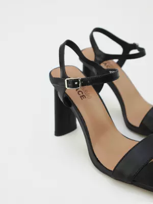 Female heeled sandals URBAN TRACE:  black, Summer - 02