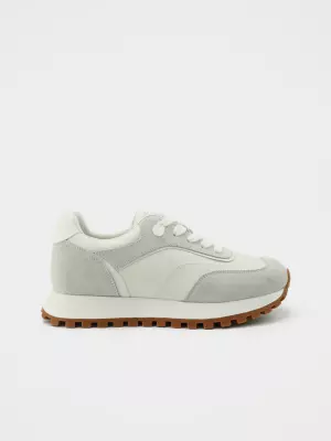 Female sneakers URBAN TRACE:  beige, Summer - 01