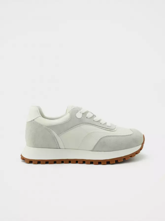 Female sneakers URBAN TRACE: beige, Summer - 00