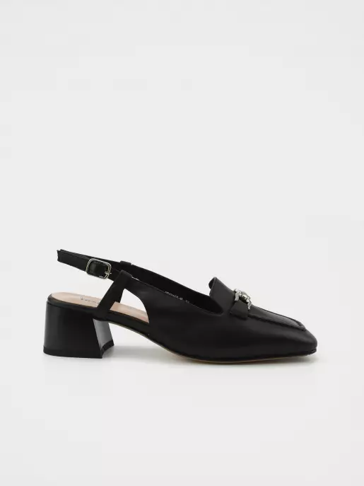 Female heeled sandals URBAN TRACE: black, Summer - 00