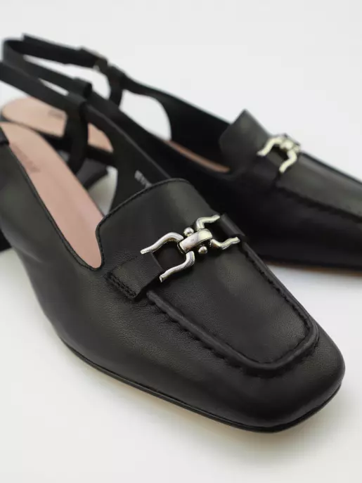 Female heeled sandals URBAN TRACE: black, Summer - 02