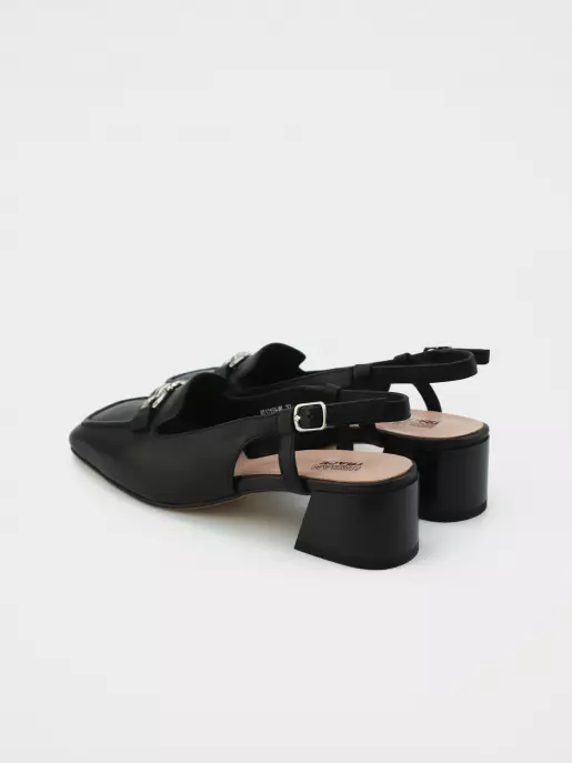 Female heeled sandals URBAN TRACE: black, Summer - 03