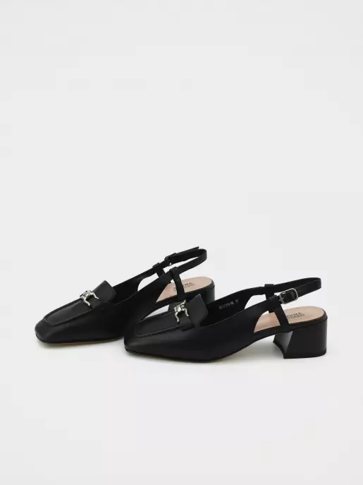 Female heeled sandals URBAN TRACE: black, Summer - 04