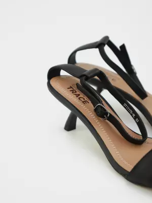 Female heeled sandals URBAN TRACE:  black, Summer - 02