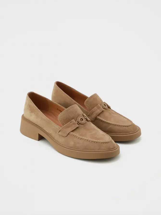 Women's loafers URBAN TRACE: beige, Summer - 01