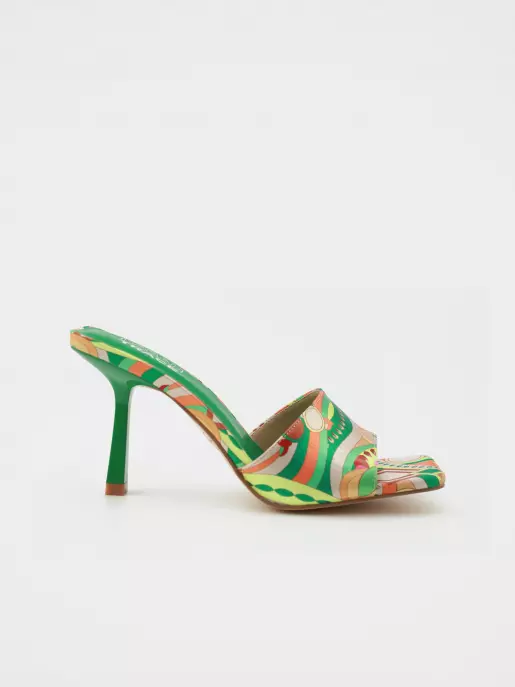 Female shoes URBAN TRACE: green, Summer - 00