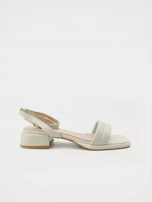 Female heeled sandals URBAN TRACE:  beige, Summer - 01