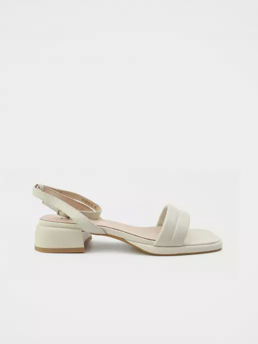Female heeled sandals URBAN TRACE: beige, Summer - 00