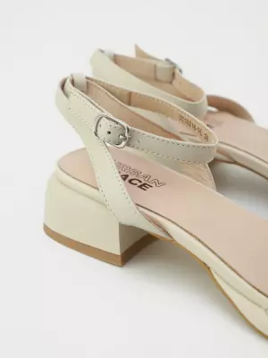 Female heeled sandals URBAN TRACE:  beige, Summer - 02