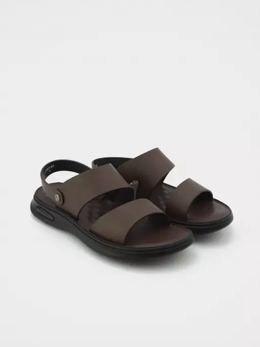 Male sandals URBAN TRACE: brown, Summer - 01
