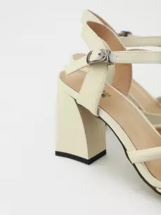 Female heeled sandals URBAN TRACE:  beige, Summer - 02
