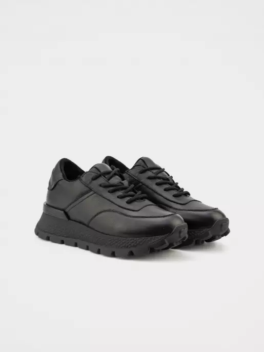 Female sneakers URBAN TRACE: black, Winter - 01