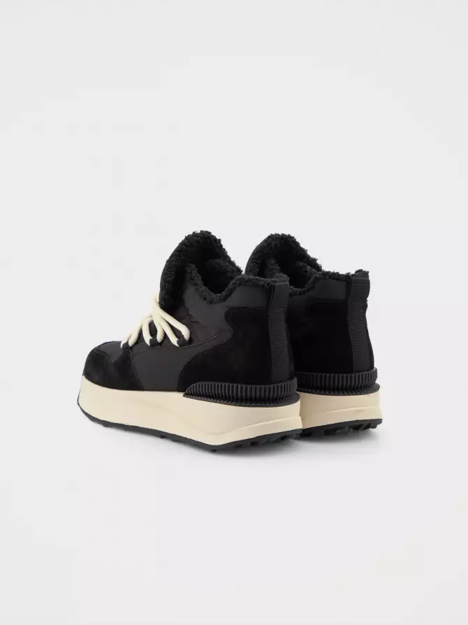 Female sneakers URBAN TRACE: black, Winter - 03