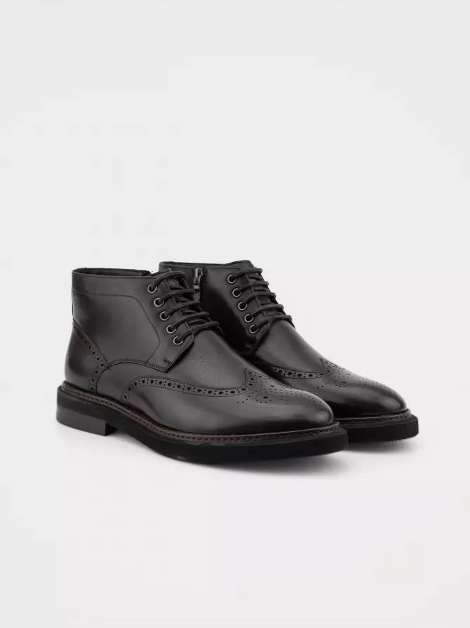 Male shoes URBAN TRACE: black, Winter - 01