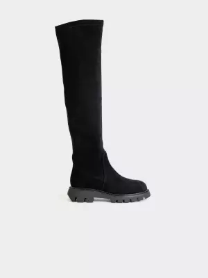 Female over knee boots URBAN TRACE:  black, Winter - 01