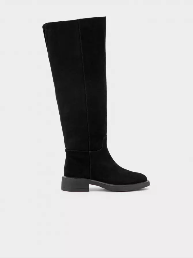 Female over knee boots URBAN TRACE: black, Winter - 00