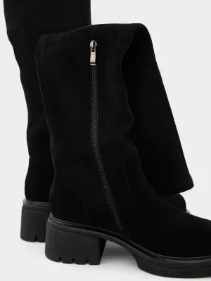 Female over knee boots URBAN TRACE:  black, Winter - 02