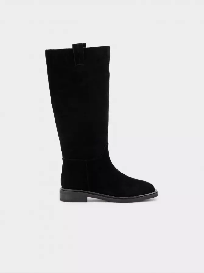 Female high boots URBAN TRACE: black, Winter - 00