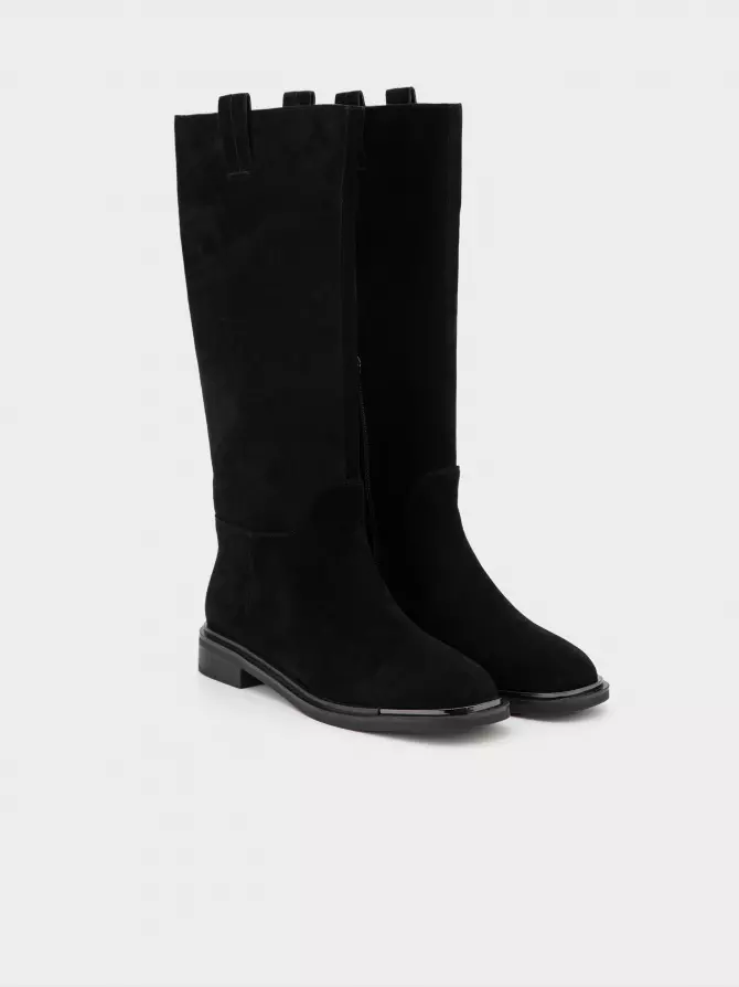 Female high boots URBAN TRACE: black, Winter - 01