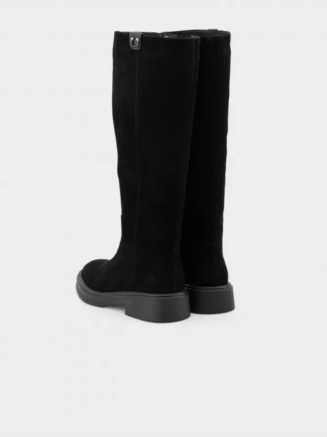 Female high boots URBAN TRACE: black, Winter - 02