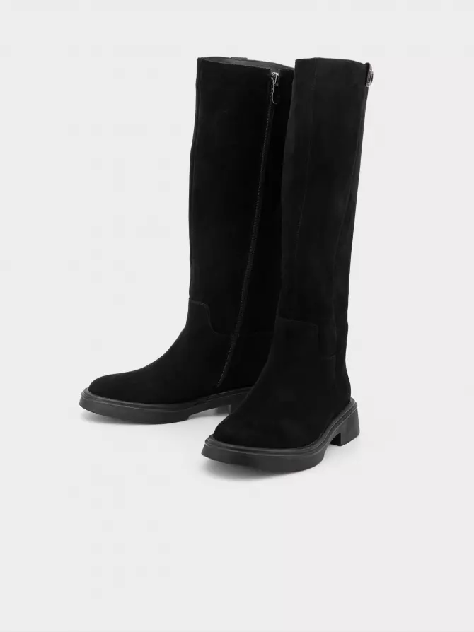 Female high boots URBAN TRACE: black, Winter - 03