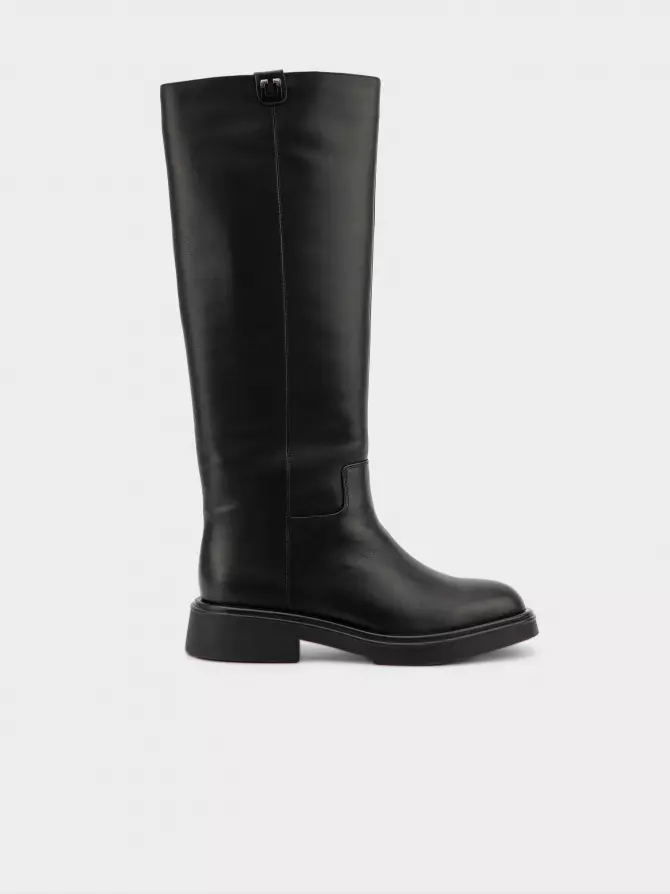 Female high boots URBAN TRACE: black, Winter - 00