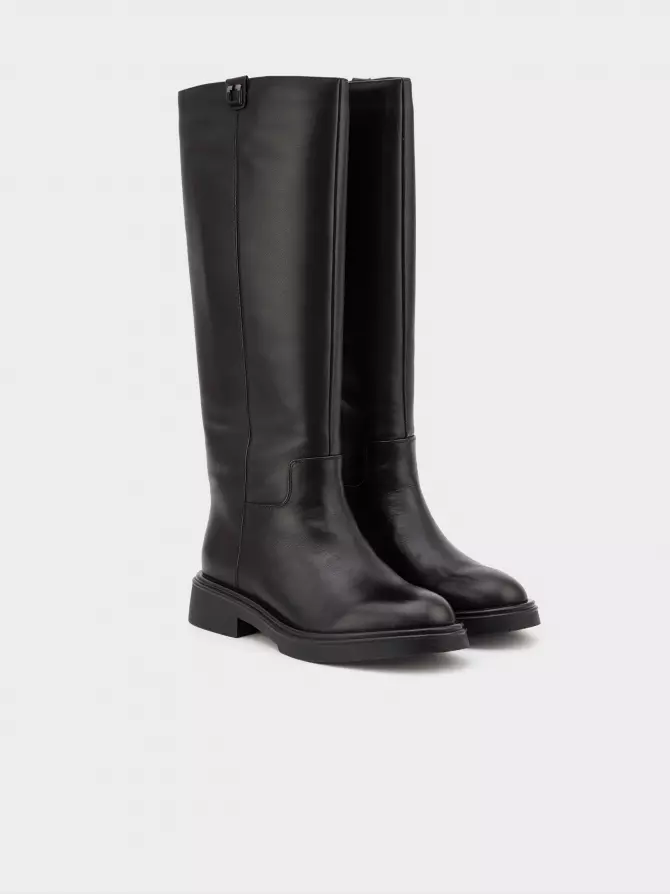 Female high boots URBAN TRACE: black, Winter - 01