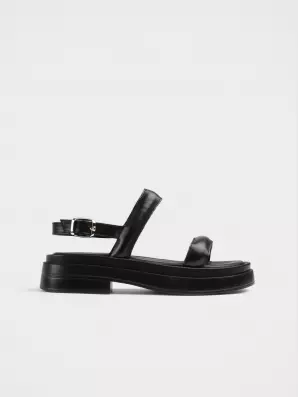 Female heeled sandals URBAN TRACE:  black, Summer - 01