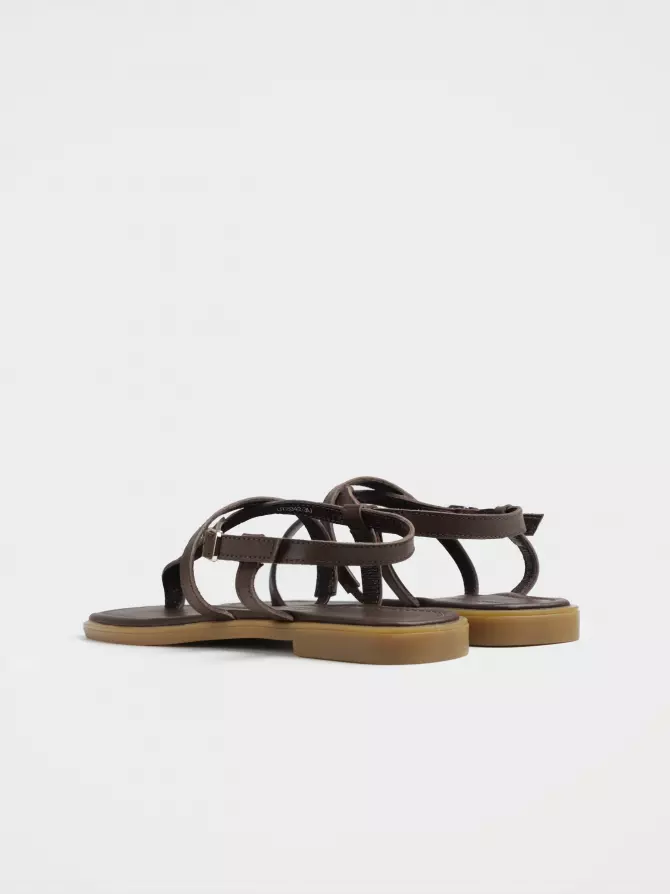 Women's sandals URBAN TRACE: brown, Summer - 03