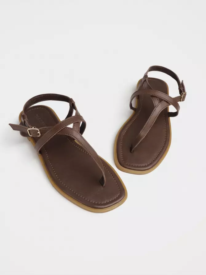 Women's sandals URBAN TRACE: brown, Summer - 04