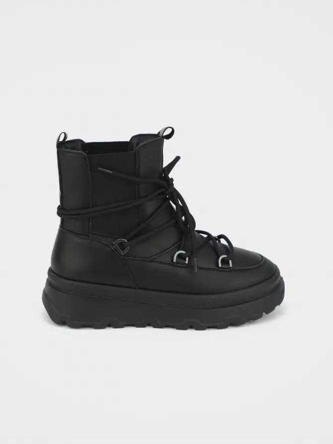 Female boots URBAN TRACE: black, Winter - 00