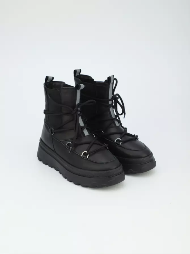 Female boots URBAN TRACE: black, Winter - 01