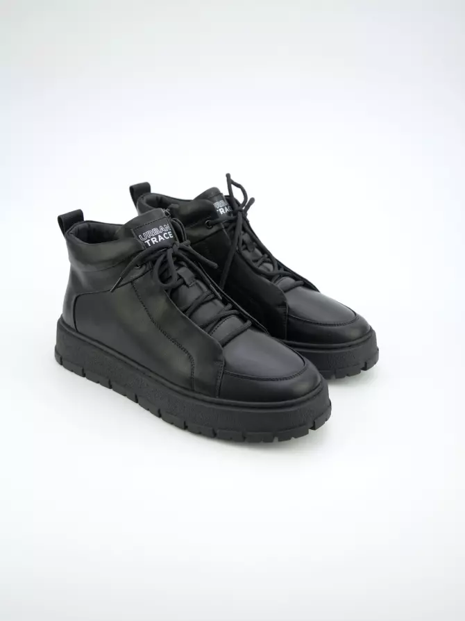 Male boots URBAN TRACE: black, Winter - 01